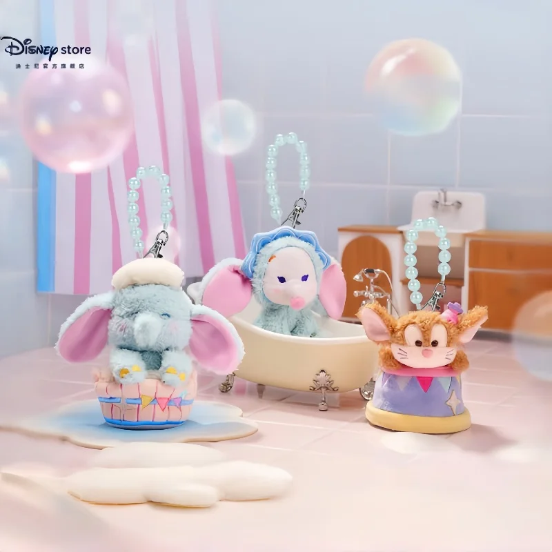 

In Stock Genuine Disney Dumbo Bath Time Plush Keychain - Soft Stuffed Animal Toy Keyring, Cute Collectible Toy Birthday Gift