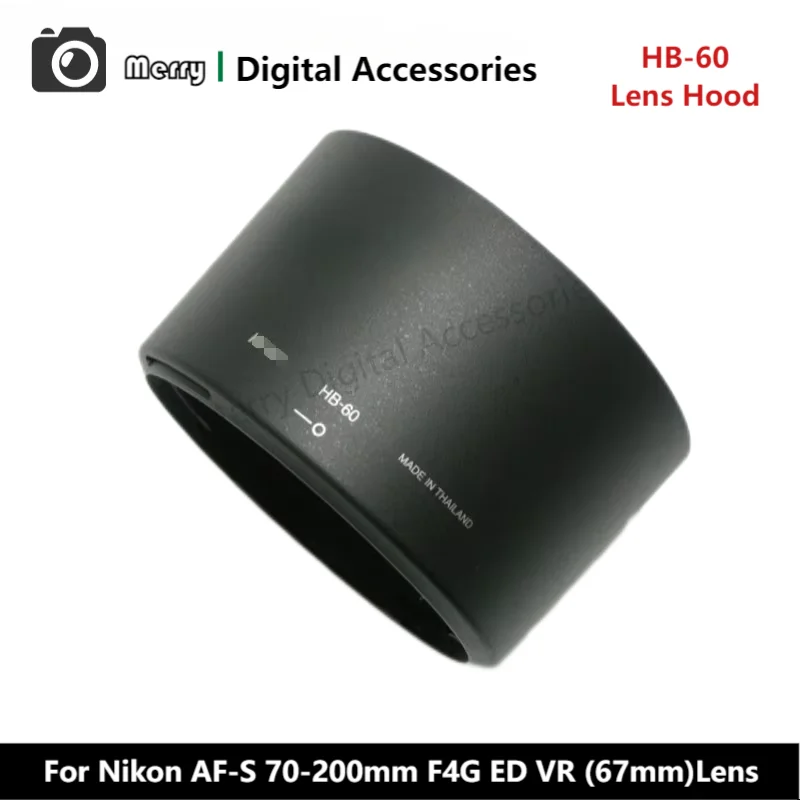 New Original Genuine Front Lens Hood HB-60 For Nikon AF-S NIKKOR 70-200mm F4G ED VR (67mm)Lens AF-S70-200 AFS70-200