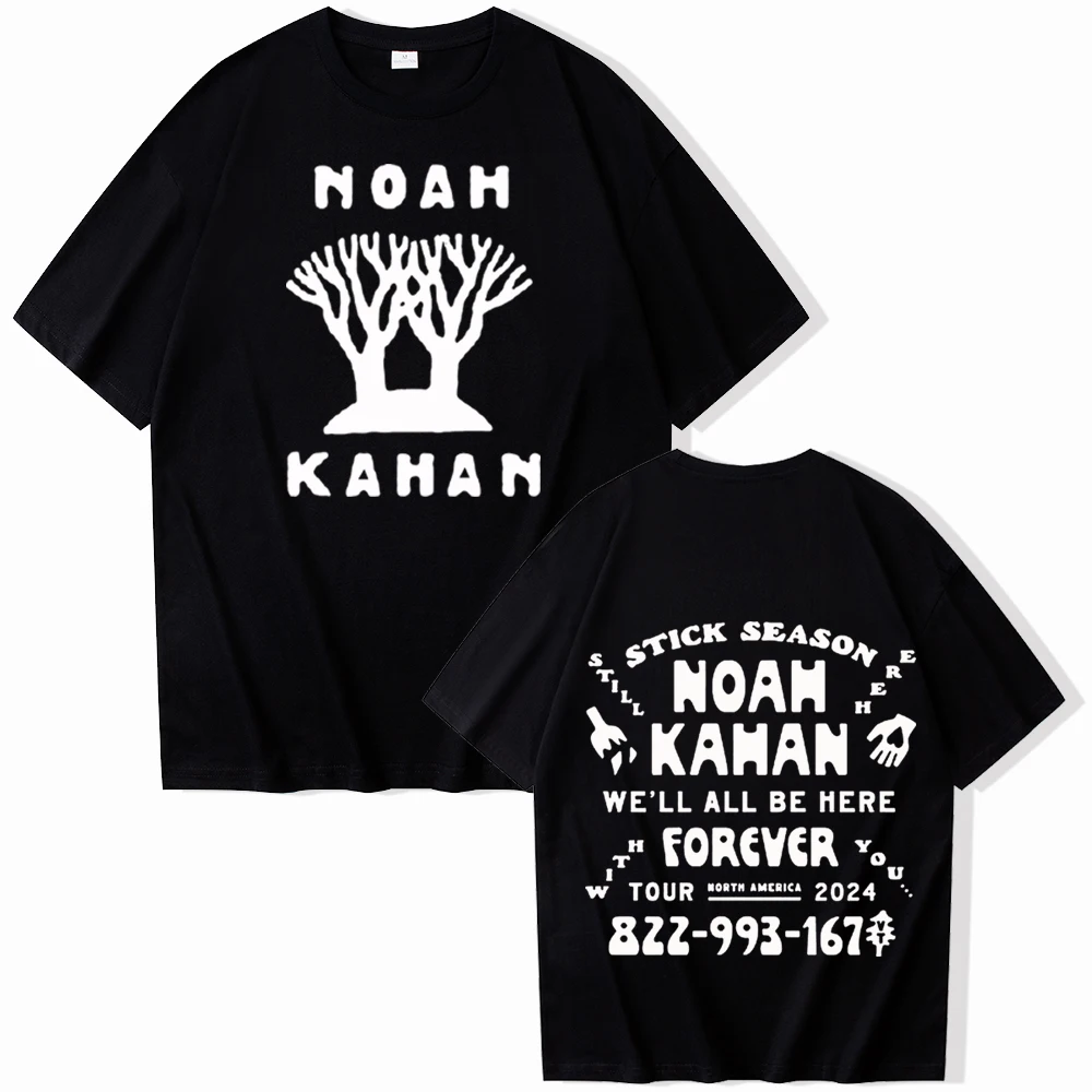 Noah Kahan We'll All Be Here Forever Tour 2024 T-shirt Man Women Harajuku O-neck Summer Casual Shirt