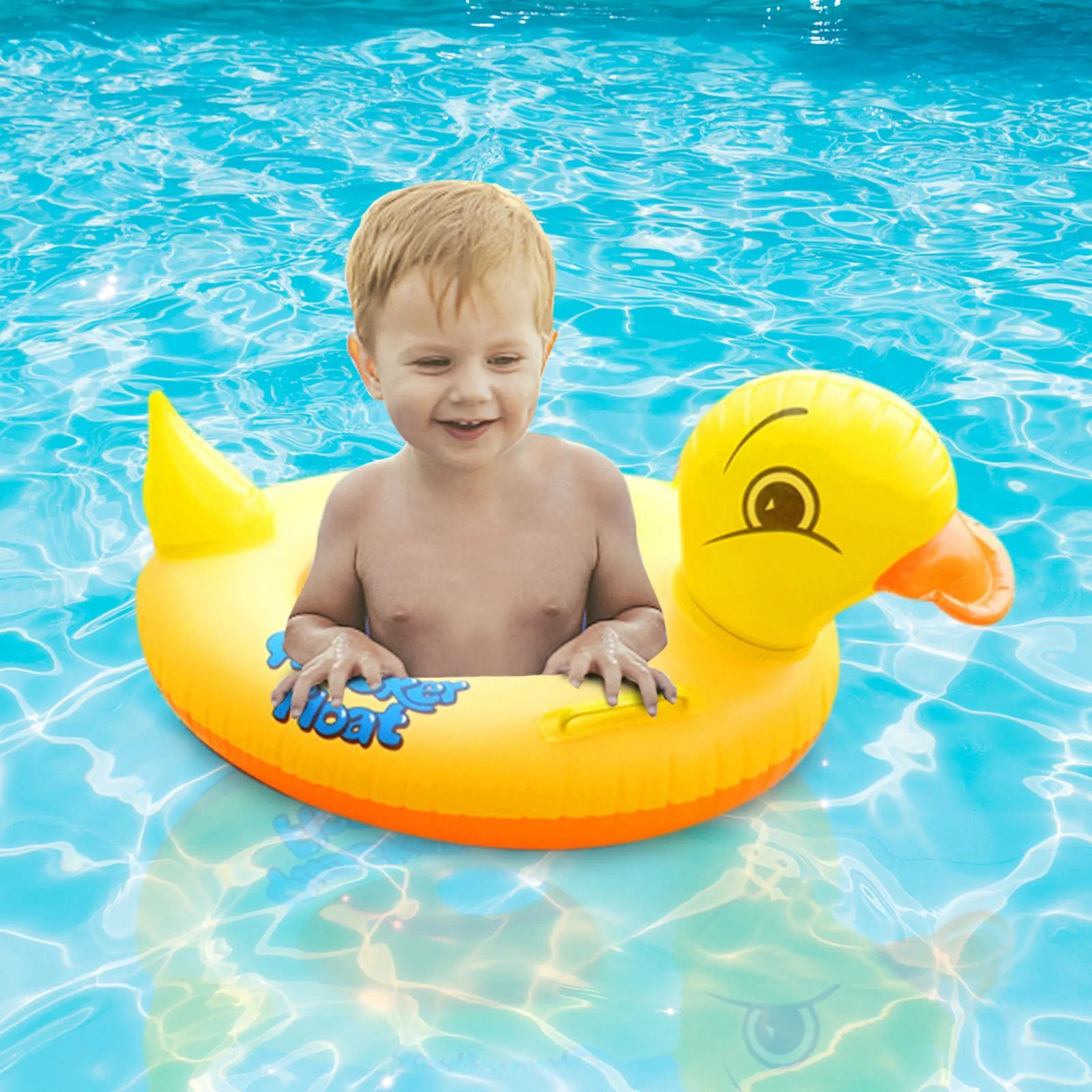 Cincin renang tiup anak-anak bayi Flamingo musim panas pantai pesta mainan kolam renang bebek kuning lingkaran kolam renang perahu pelampung lifebuoy