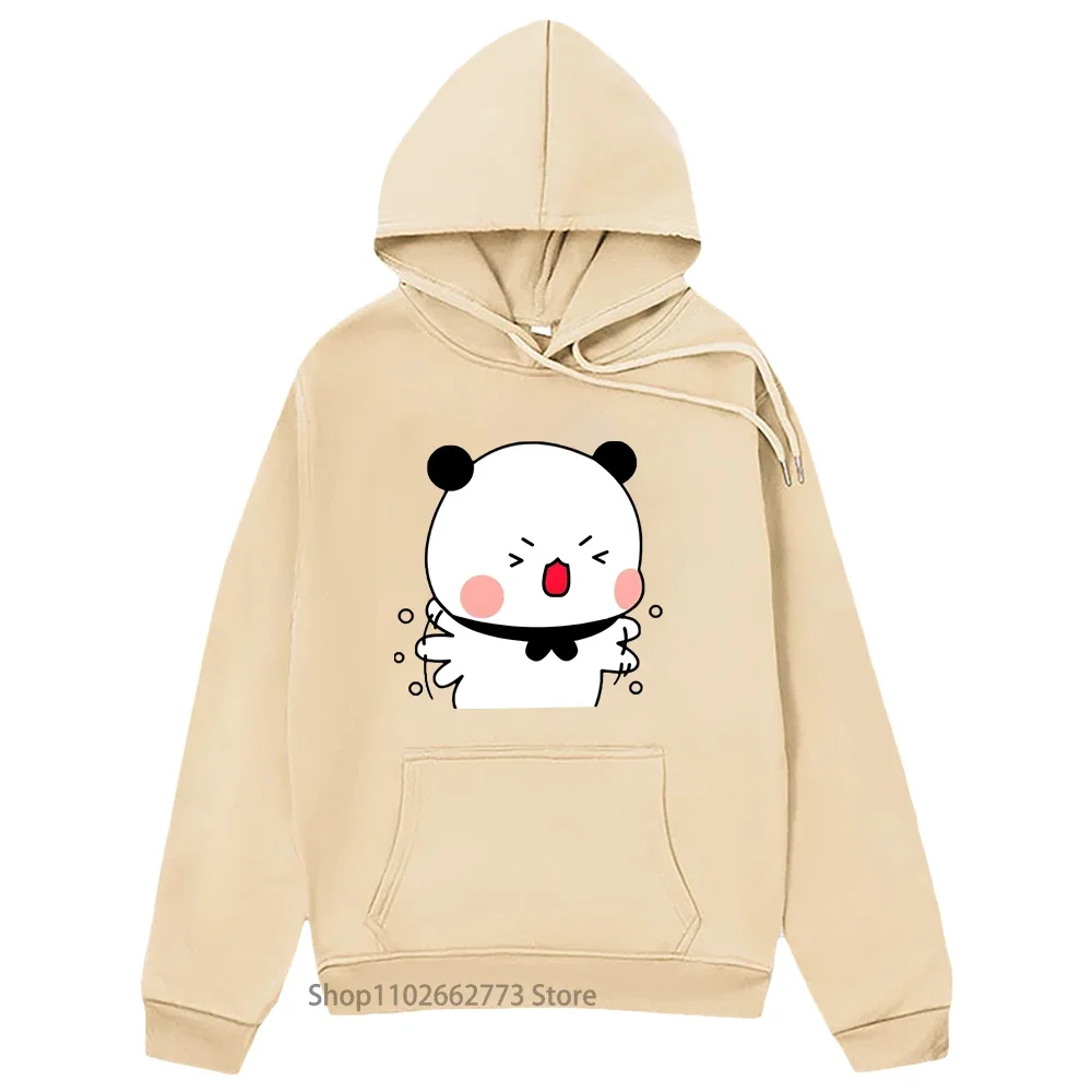 Bubu and Dudu Hoodie Kawaii Graphic Panda Bear Love Sweatshirt Men's Clothing for Women Cartoon Clothes Female Pullover Harajuku