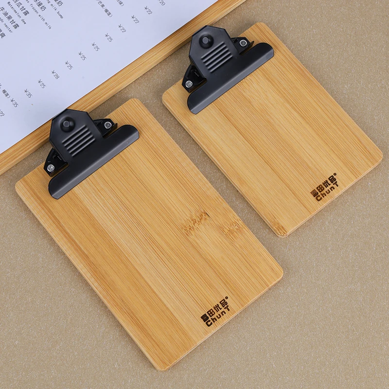Professional A3 Solid Wood Clipboard - 8K Art Board & Menu Holder for Café and Restaurant - A4 Pricing Display Board