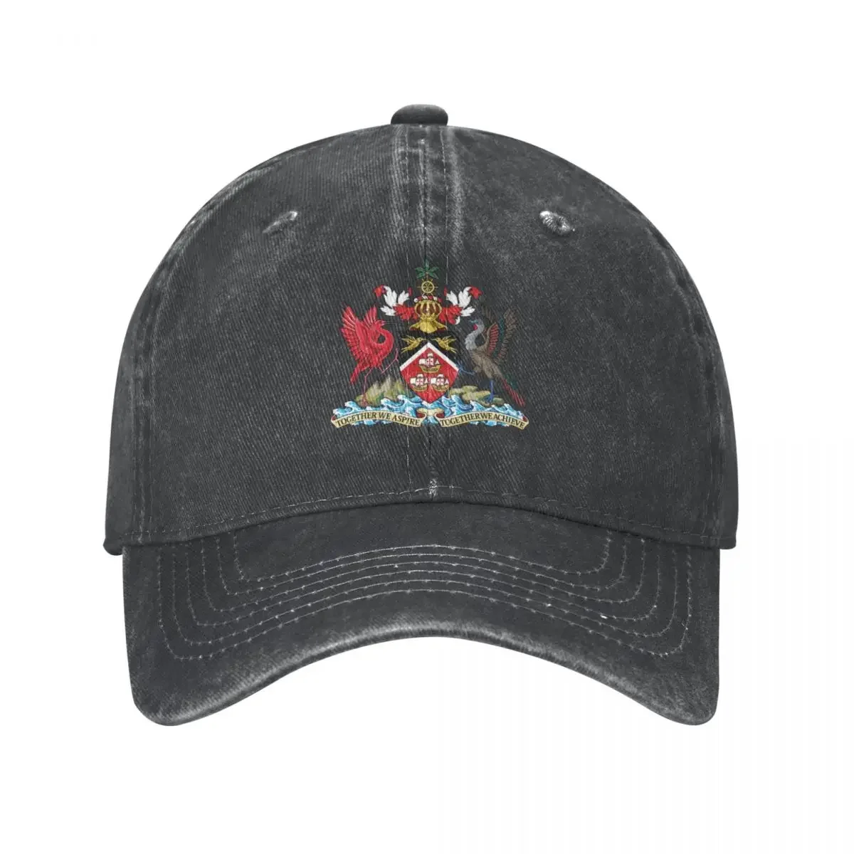 Trinidad and Tobago Coat of Arms Cowboy Hat Cosplay Designer Hat cute Caps For Women Men's