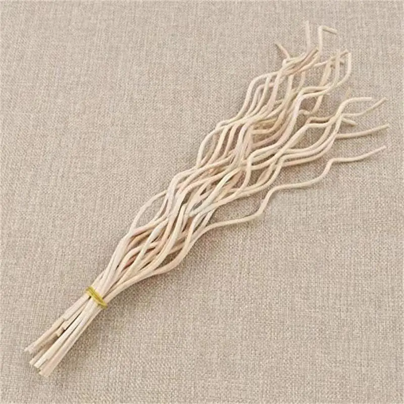 20PCS Indonesian Wooden Wavy Rattan Sticks Reed Diffuser Replacement Stick ,Aromatherapy Essential Oil Diffusion Accessories