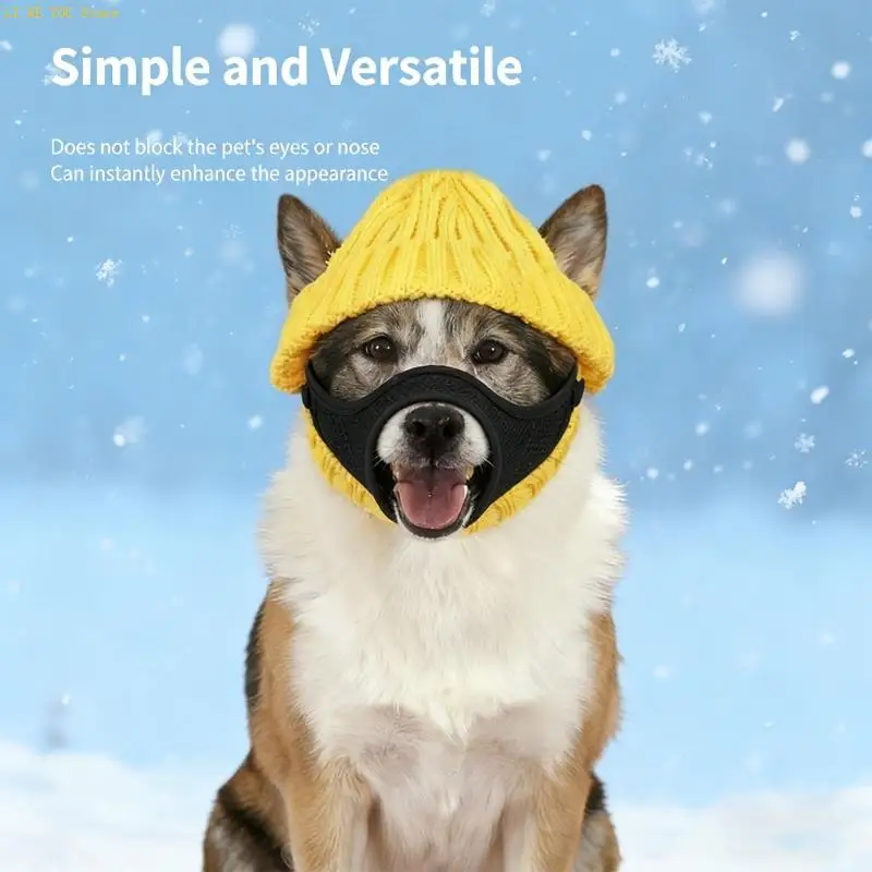 W3JE (1 Pack)Pet Knit Hat Soft Cap for Small Dogs & Cats, Winter Warmth Costume for Photo Shoots, Outdoor Playing