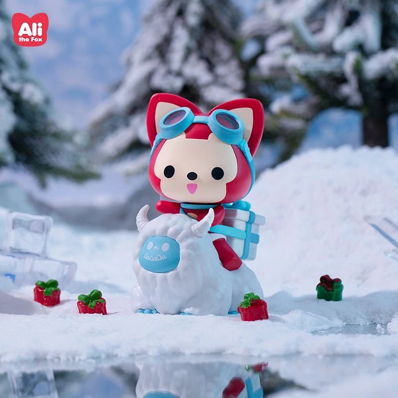 USER-X ali a raposa flocos de neve série caixa cega brinquedos cego anime figuras animais boneca bonito menina presente aniversário história linda