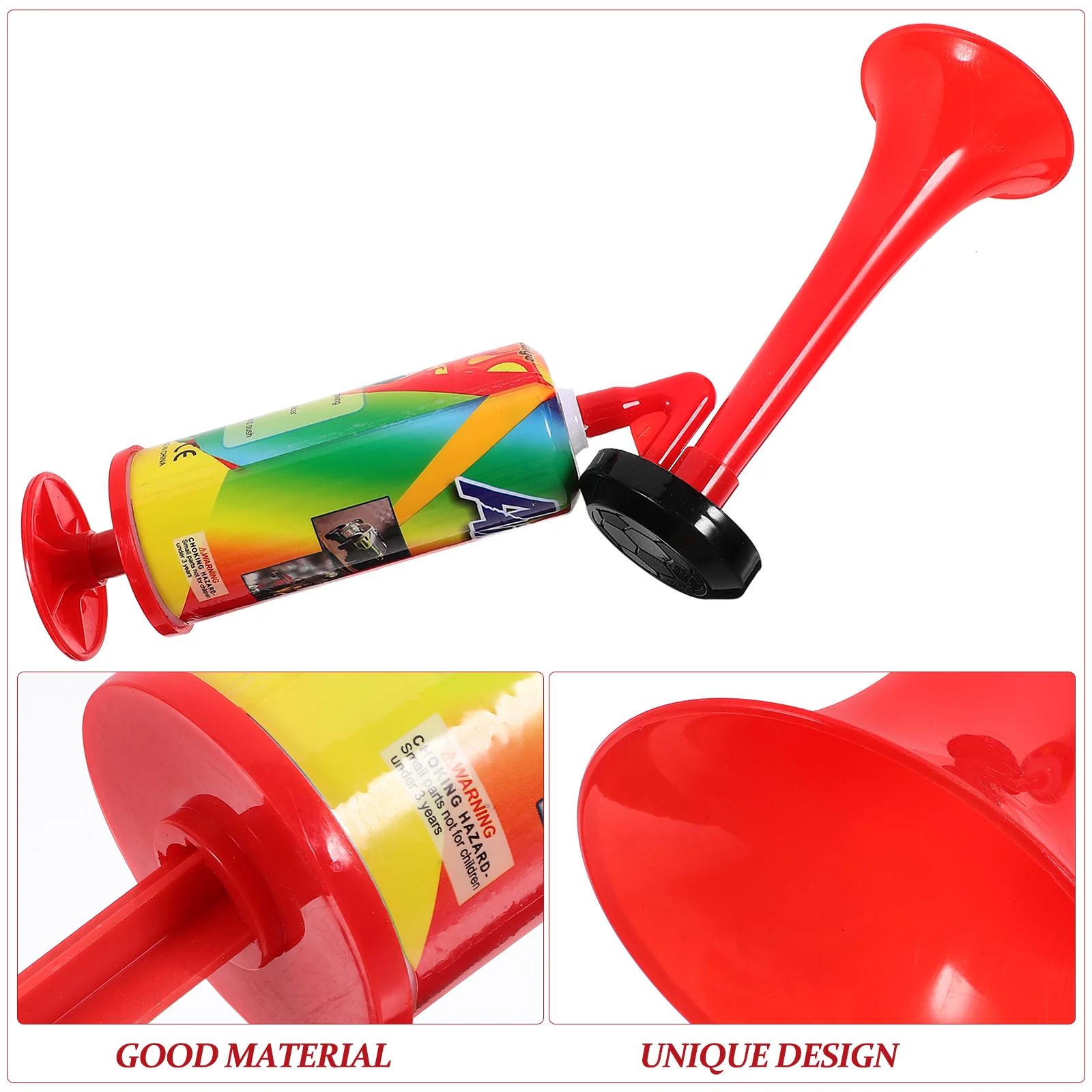 

Large Air Horn Handheld Loud Noise Maker 35x7x7cm Random Color PP Material Party Sports Events Twisting Toy Of Air