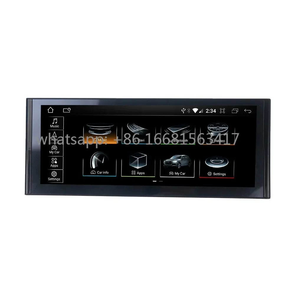 Carplay 12.3 Inch Android 12 For Audi A8 D4 2011-2018 Car GPS Navigation Auto Stereo Headunit Multimedia Player 4G SIM Satnav