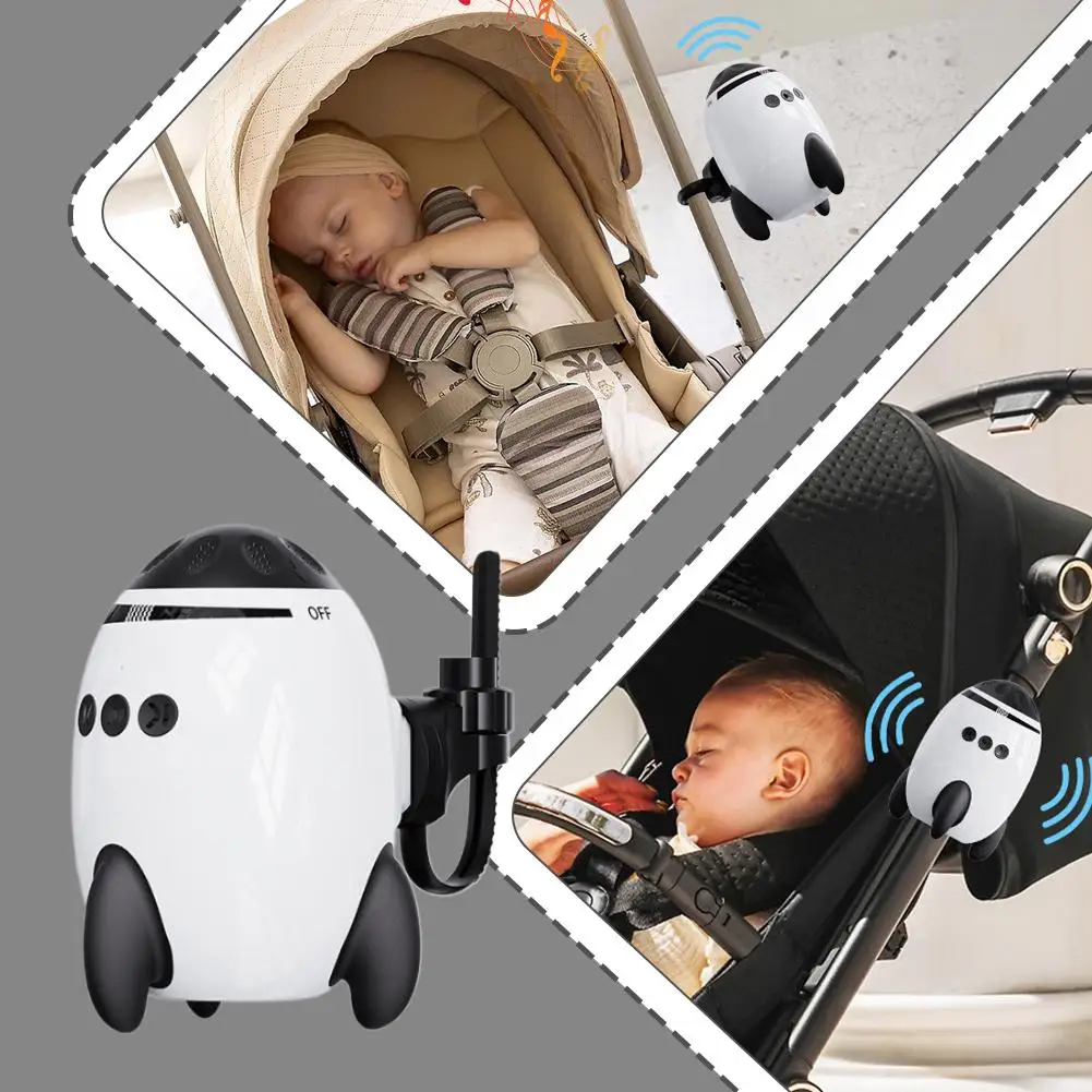 

Baby Stroller Shaker White Noise Soothing Stroller Shaker Bluetooth Music Player Baby Sleep Aid Portable Vibrating Design