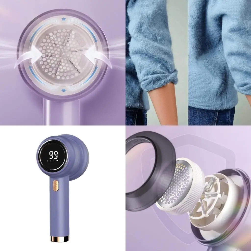 

Lints Removers with LED Display Fabric Shavers Effective Fuzz Removers for Clothes