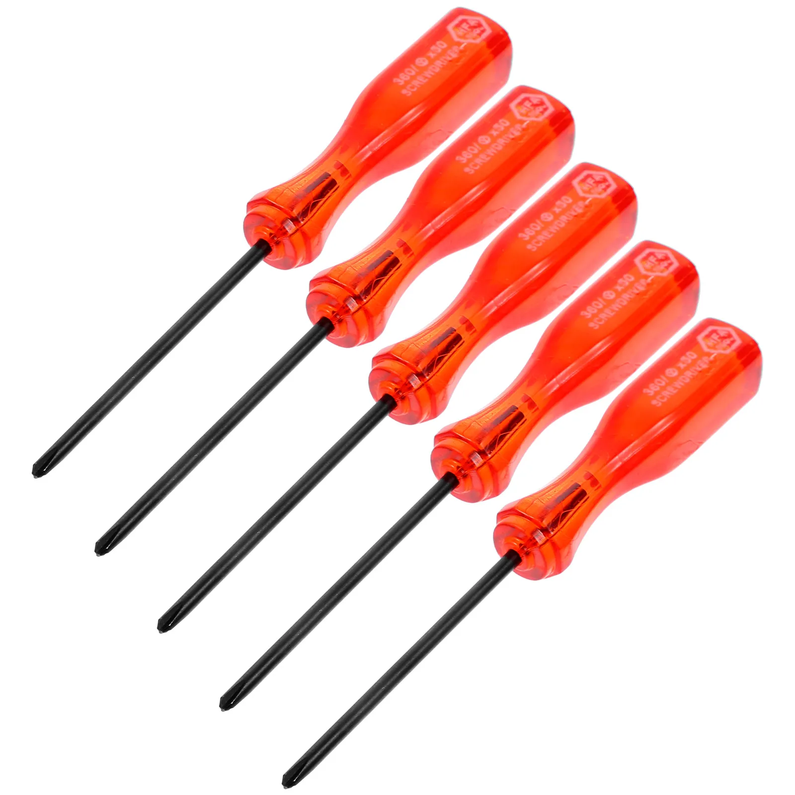 5pcs Game Console Repair Tools Durable Triwing Y-tip Screwdriver 11cm Red Portable Triangle Tip Hand Tool Gaming System