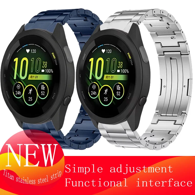 

22mm 20mm Quick-release titanium Strap for Garmin Forerunner 965 55 265 955 255 165/Venu 3/2 Bracelet watchband Accessories Belt