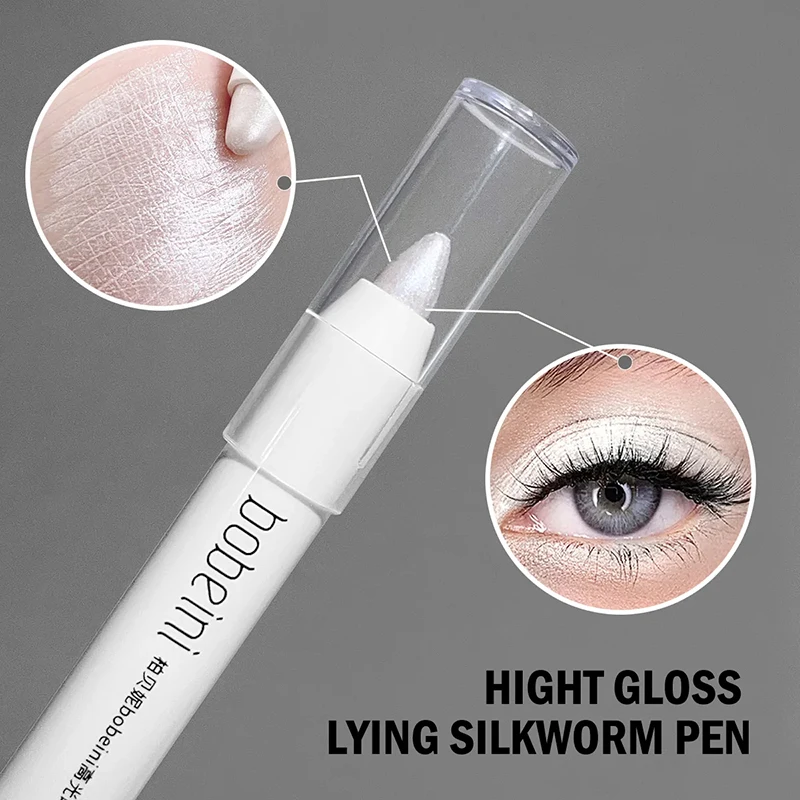 하이라이터 브라이트닝 누에 펜 진주 빛 매트 버스트 아이 섀도우 펜슬 메이크업 아이 오래 지속되는 진주 빛 스틱 2025