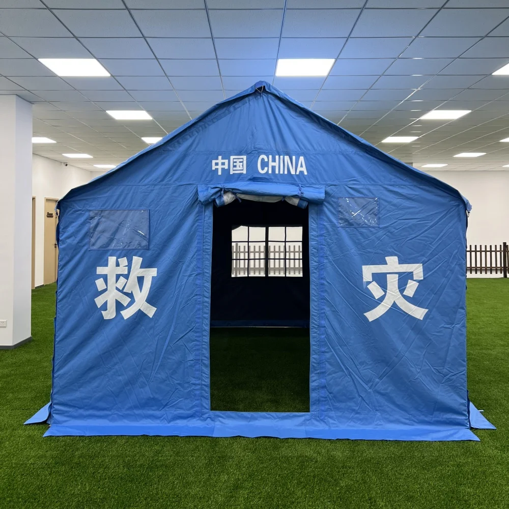 3X4M 4X4M Portable Emergency Humanitarian Shelters Disaster Relief Tent Durable Quick Set Up