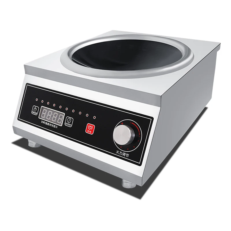 

Concave Cooker Stainless Steel Machine 220V 5000W Customized Single burner Commercial Induction Cooktops Electric