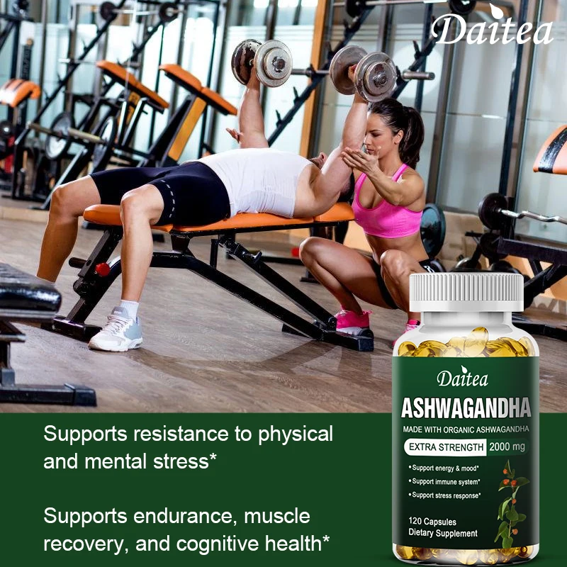 Daitea Ashwagandha Extract ansia Stress Support aiuta a un sonno profondo sano Rescue insonnia Slim Belly Weight Management