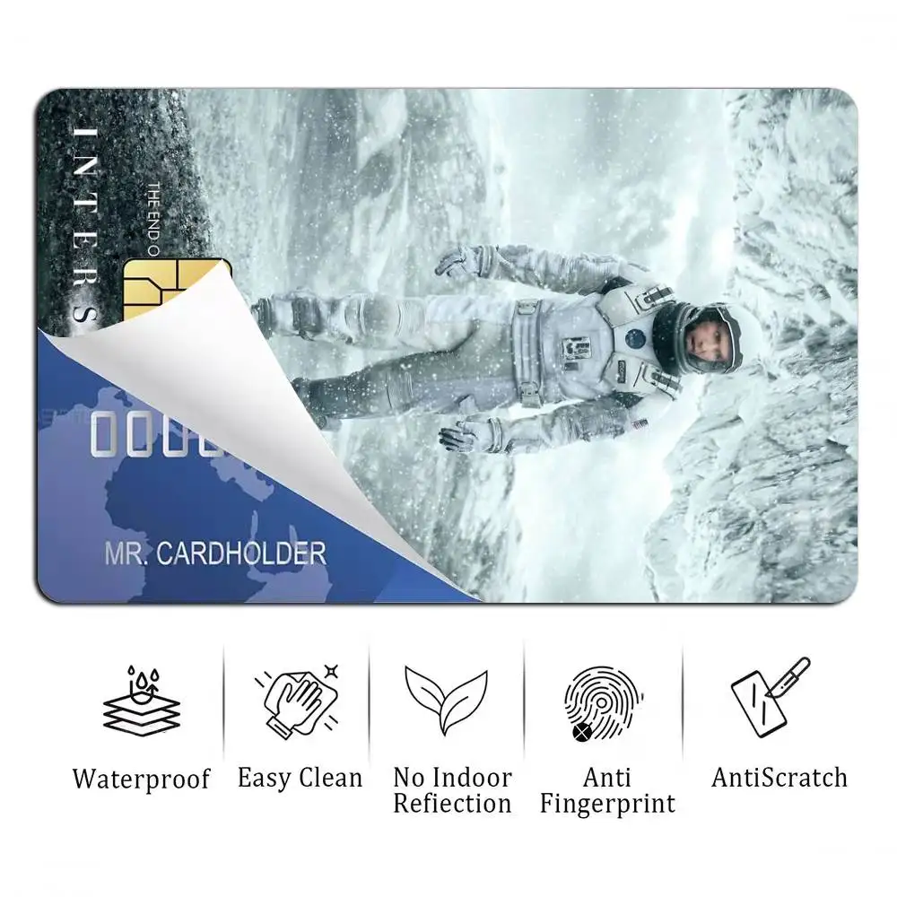 NEW Design TARS Movie I-Interstellar  Card Stickers for Bank Access Protective Waterproof Film Cover Sticker Gift