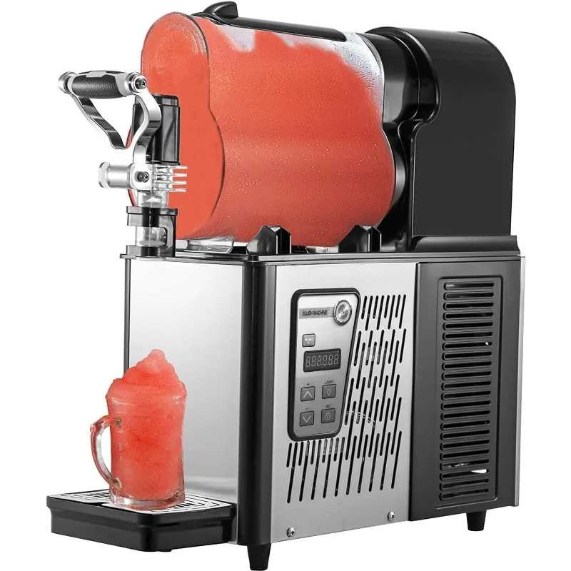 VEVOR Slushy-Maschine, 3L kommerzielle Slushie-Maschine, Single Bowl Frozen Drink Slush-Maschine, schwarze kommerzielle Slushie-Maschine