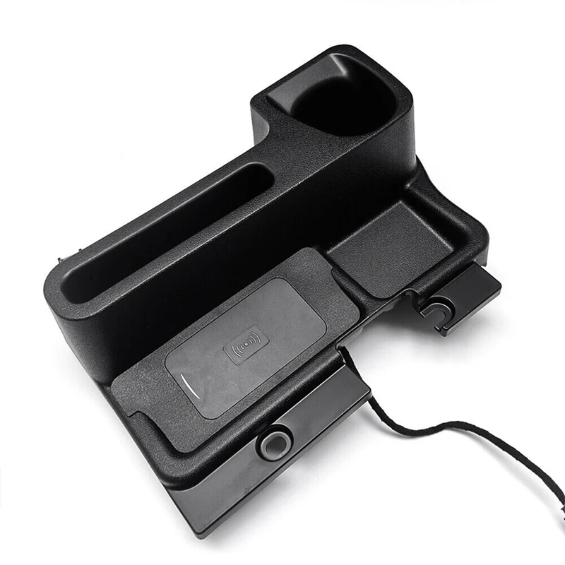 Wireless Charger Storage Tray Center Console Box Cup Holder For Toyota Land Cruiser LC70 LC71 LC76 LC77 LC79 Spare Parts