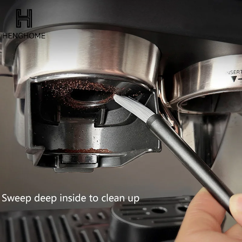 

1pc Nylon Coffee Grinder Cleaning Brush Plastic Handle Dusting Espresso Brush For Bean Barista Kitchen Accessories