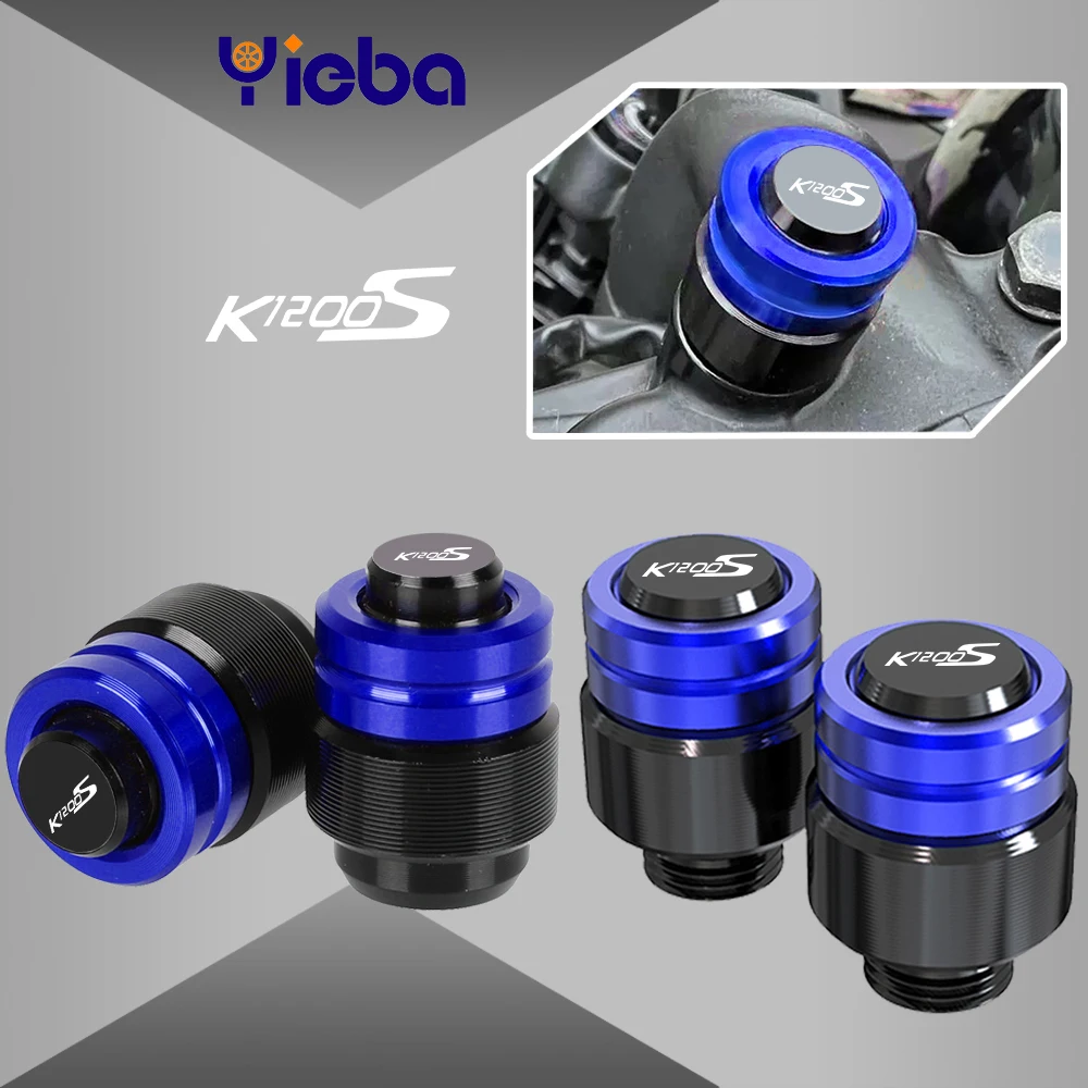 

Motorcycle Rearview Mirror Plug Hole Screw Cap&Tire Valve Stem Caps Cover FOR BMW K1200S K 1200S 2004-2008 2024 2023 2022 2021