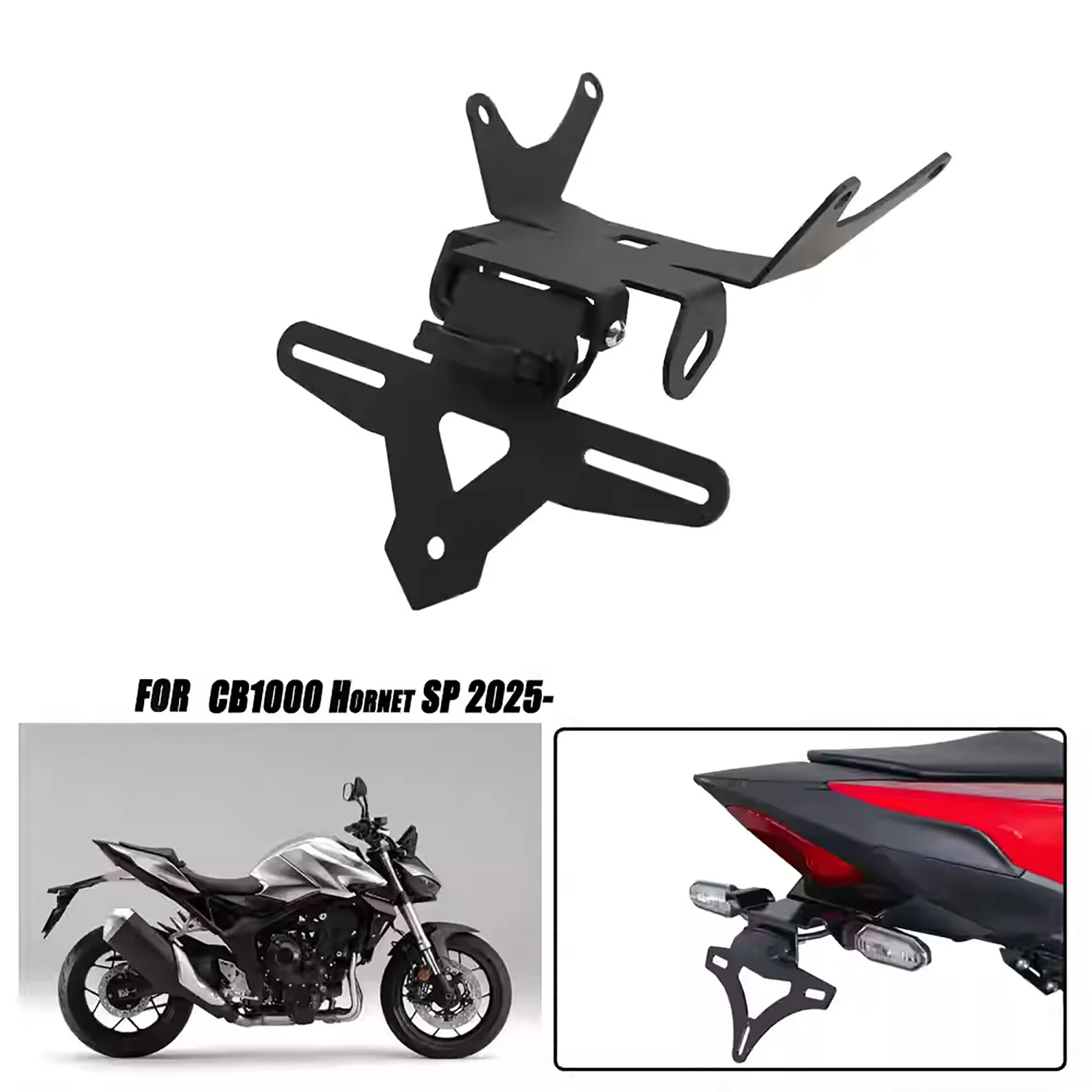 

For Honda CB1000 CB 1000 Hornet 1000 SP Motorcycle New Rear License Plate Holder Bracket with Light Tail Tidy Fender Eliminator