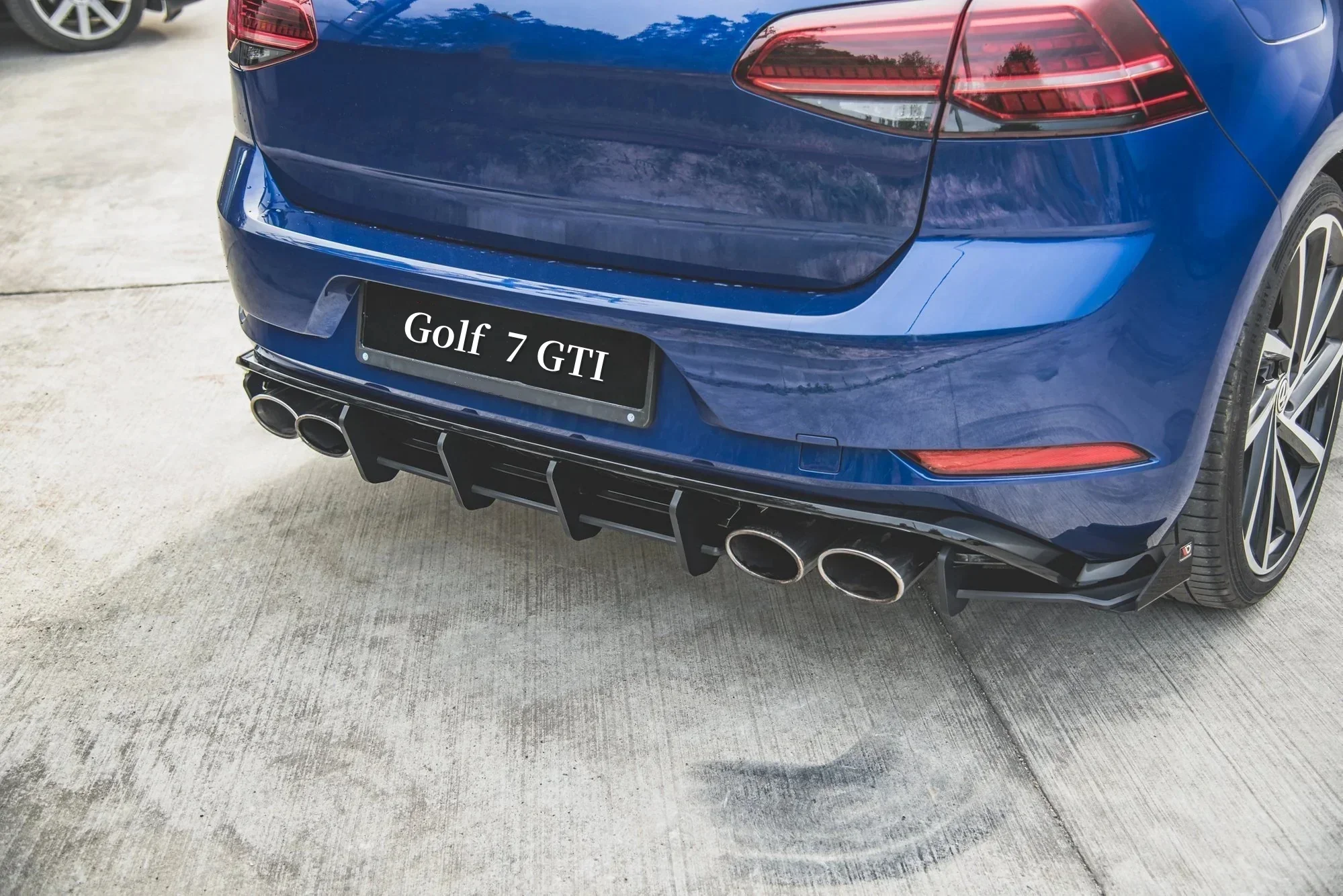 لفولكس واجن جولف 7 MK7 GTI 2014 إلى 2017 ماكستون ستايل V2 شفة ممتصة للصدمات الخلفية الناشر الخائن طقم الجسم اكسسوارات السيارات ضبط