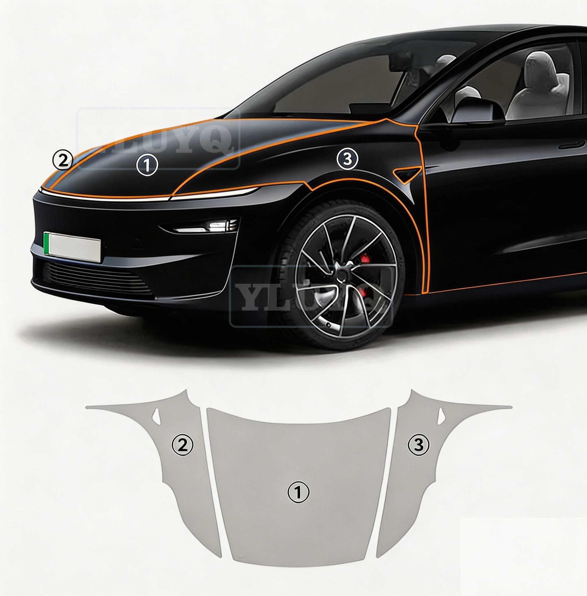 

For Juniper Model Y Full Car Invisible Car Wrap TPU Paint Scratch Protection Film Transparent Car Sticker Auto Accessories