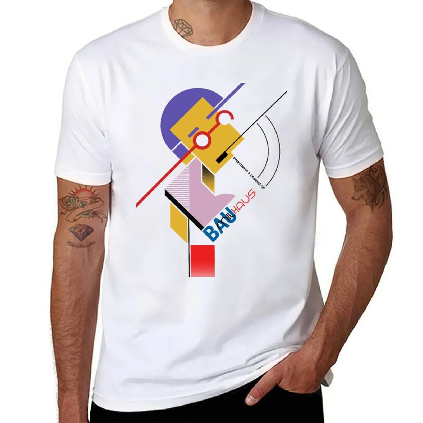shirts cotton T-Shirt man tshirt t shirts graphic man t 100% for men Mil/Bauhaus