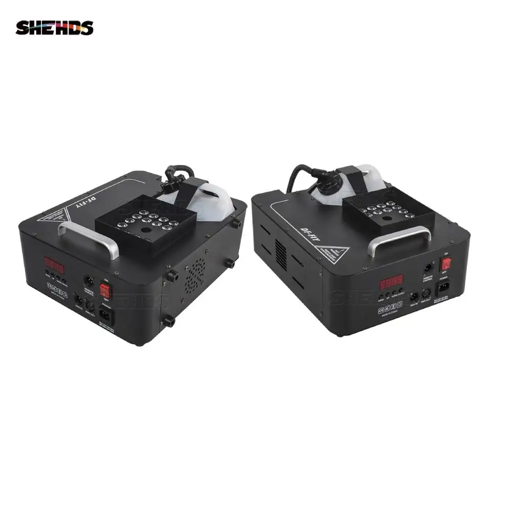 shehds pcs 24x9w rgb led wash 1500w maquina de fumaca controle remoto sem fio para festa de casamento natal stage fogger 01