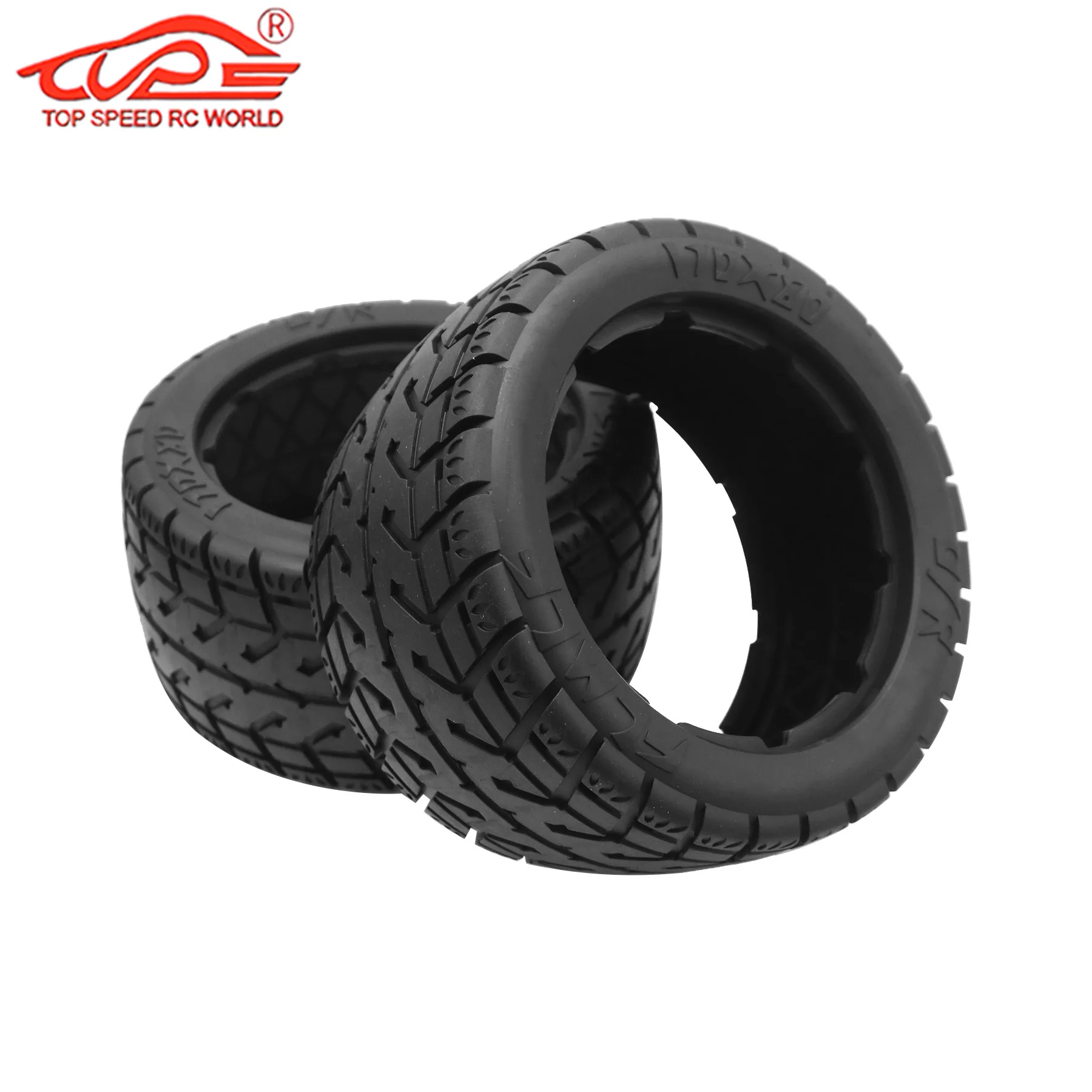 Na estrada dianteiro ou traseiro pneus, 1,5 RC carro, 2pcs, para 1,5 escala, HPI, ROFUN, ROVAN, KM, BAJA, 5B, SS, Buggy, caminhão, peças do carro controle remoto