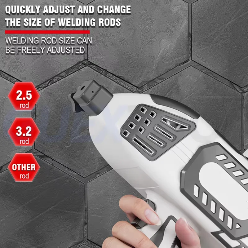 Household handheld MIG welder for metal welding, 220V/110V dual voltage, portable fully automatic inverter arc welder