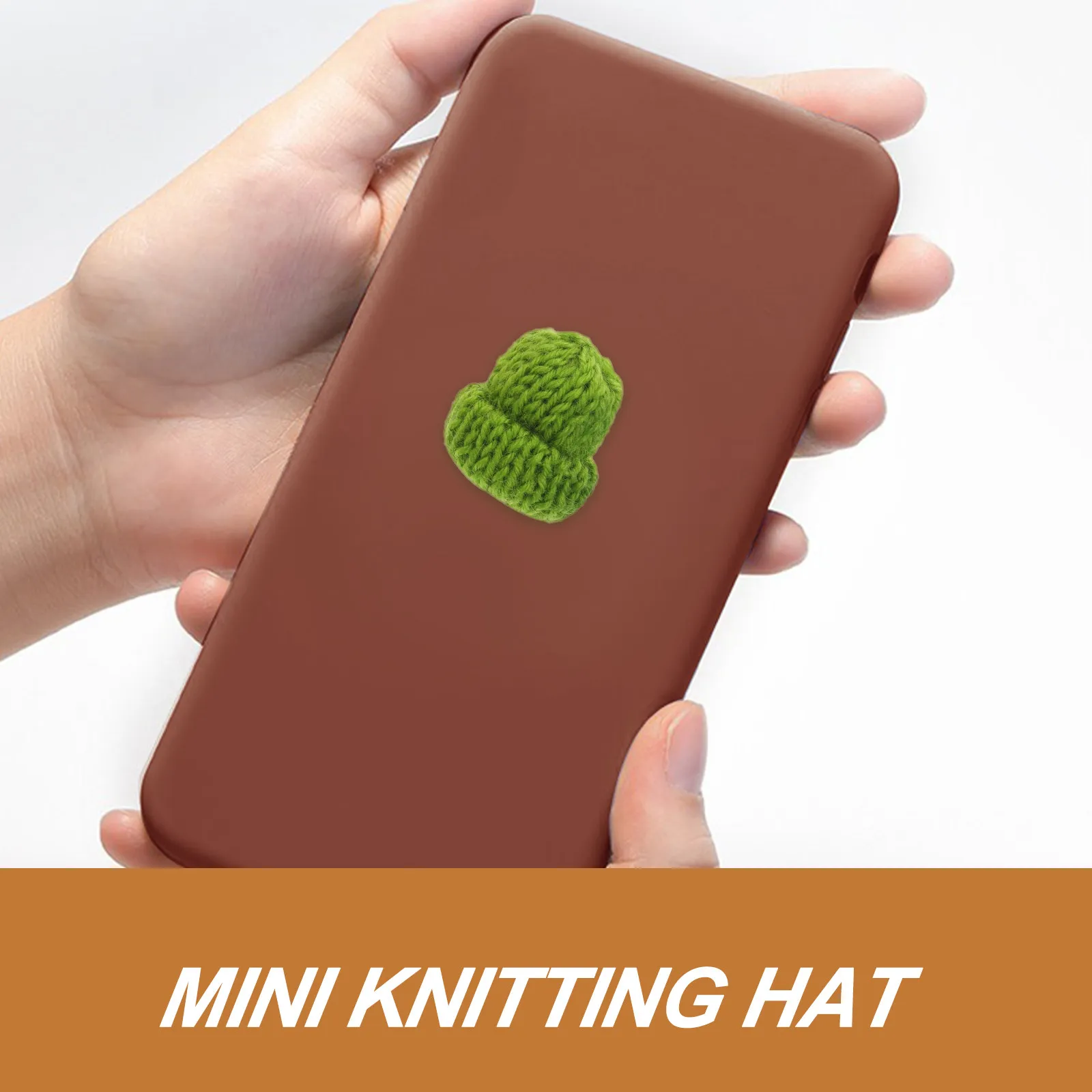 

20Pcs Mini Crochet Hat Decor Knitting Hats DIY Craft Supplies for Kids Girls Handmade Home Decoration Mini Hat
