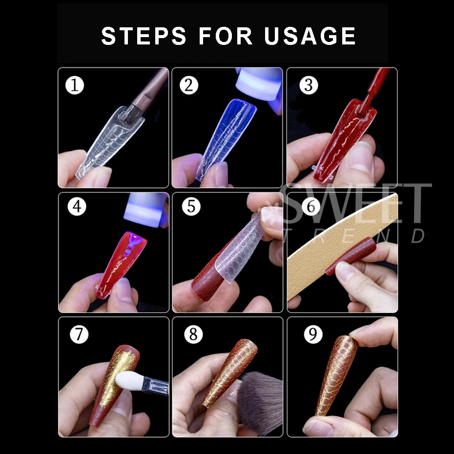 480 قطعة/صندوق مجموعة أشكال مزدوجة للأظافر أشكال أظافر كاملة ملونة قوالب علوية نصائح لأظافر جل تمديد أشكال أدوات قولبة بناء وهمية #6