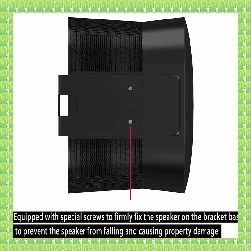 Dudukan Logam Pemasangan Di Dinding untuk Sonos Era 300 Rak Organizer Tempat Penyimpanan Dinding Kamar Tidur Audio Braket Speaker Pintar