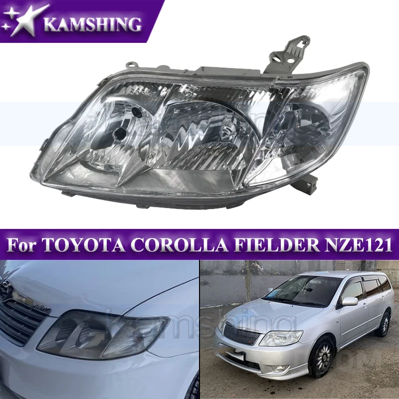 Фара переднего бампера Kamshing для TOYOTA COROLLA FIELDER NZE121 2004-2006, фара, фара, фара Фара переднего бампера Kamshing для TOYOTA COROLLA FIELDER NZE121 2004-2006, фара, фара, фара