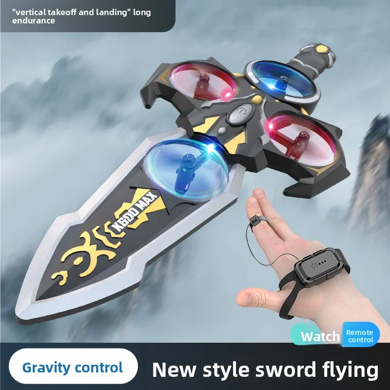 360° Flip Durable Hand-Gesture Controlled Flying Sword Toy Drone Sword Shaped Remote Control Rc Airplane For Kids Adults Boy toy