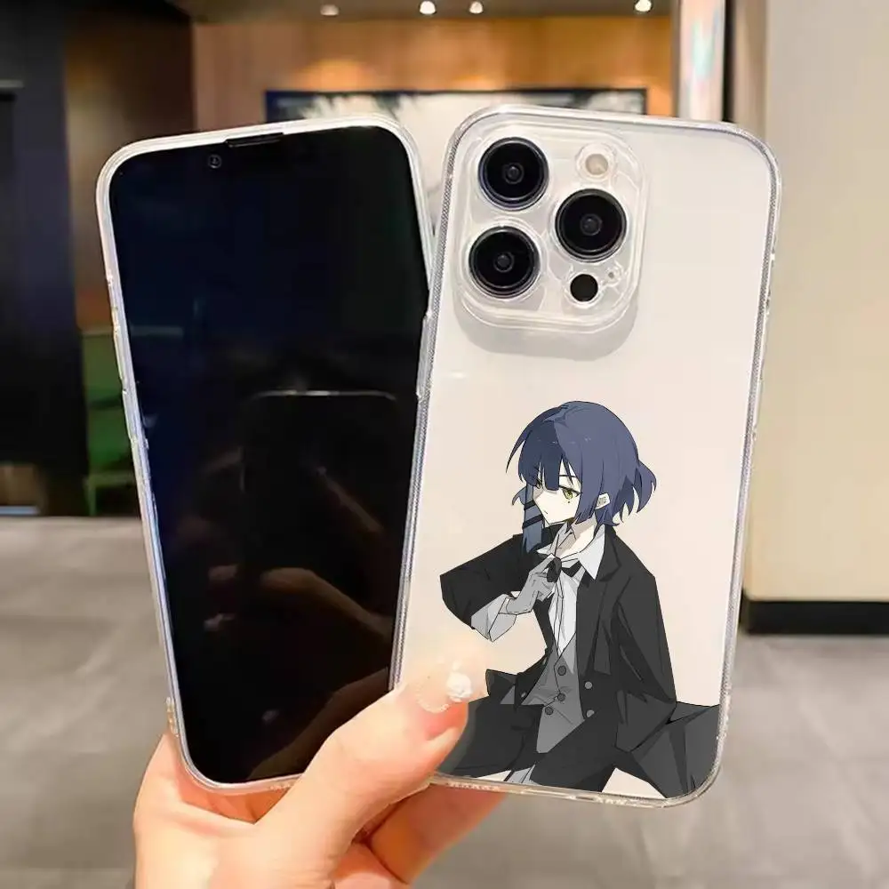 

Bocchi the Rock Ryo Yamada Phone Case For iPhone 17 16 15 14 13 12 11 Mini Pro Max Plus Transparent Cover
