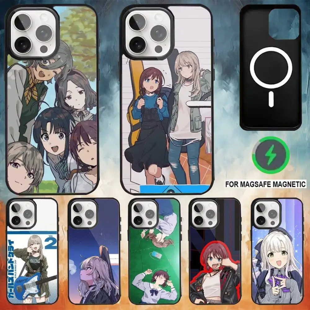 

G-Girl Anime BandS C-Cry Phone Case For iPhone17,16,15,14,13,12,11 Plus,Pro Max Magnetic For Magsafe Wireless Charging