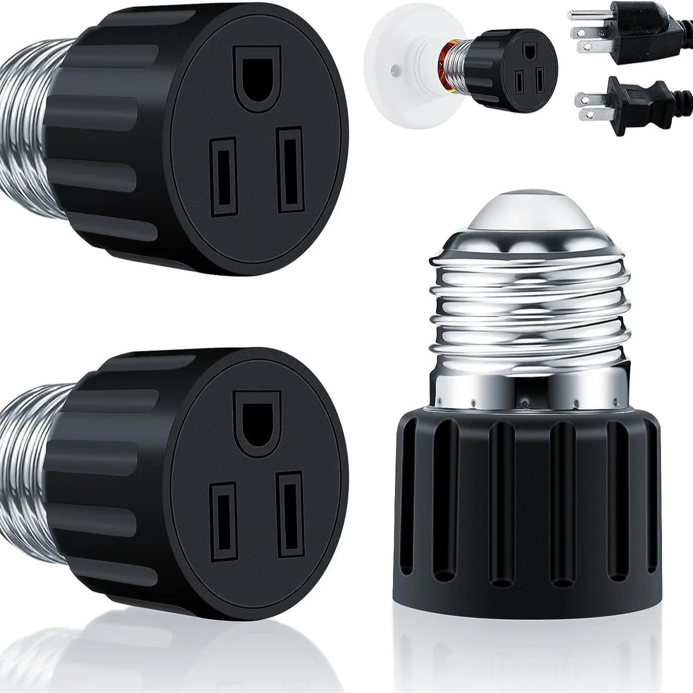 

5 шт. E26 E27 розетка для адаптера вилки адаптер розетки аксессуары для освещения