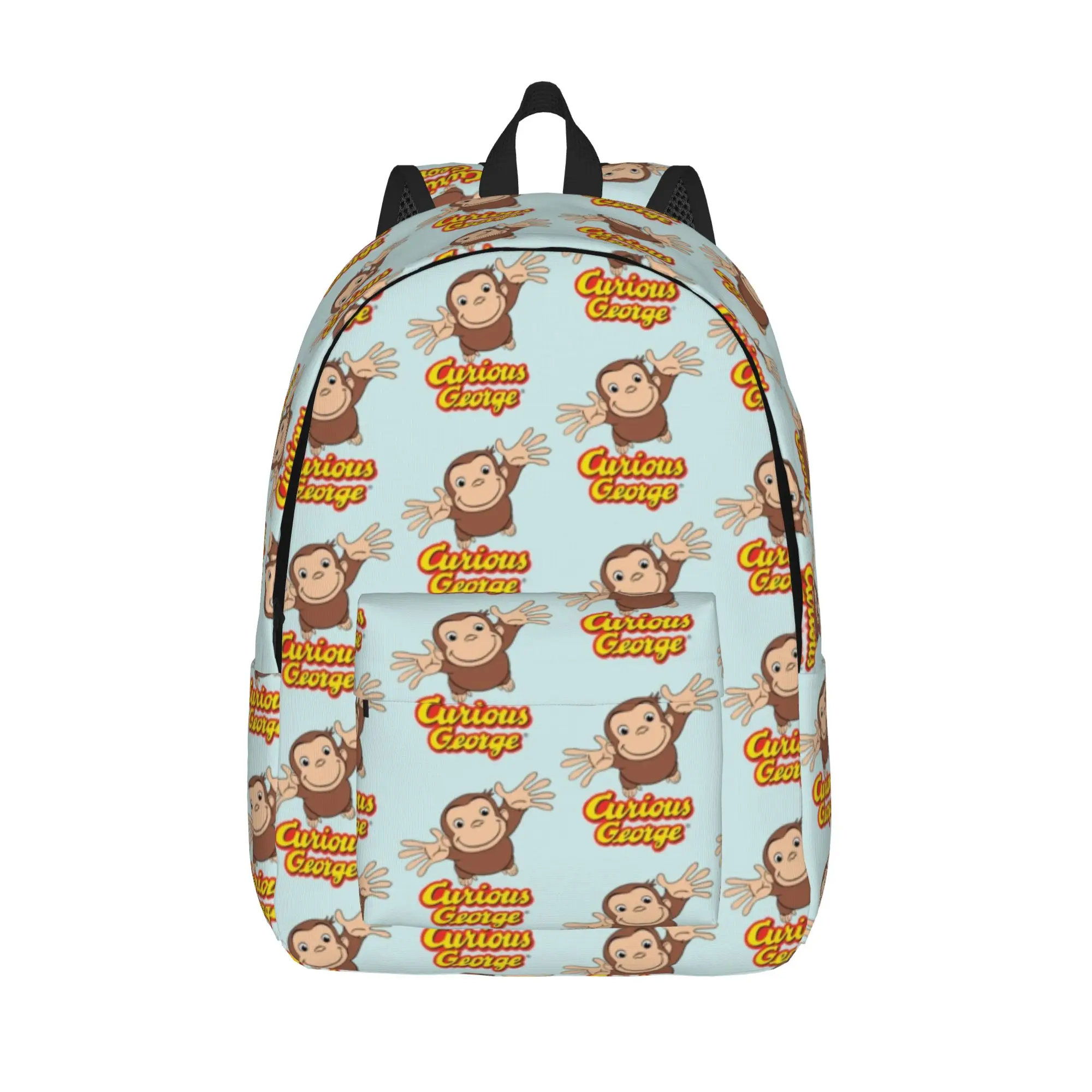 Curious George monkey Cool Backpack Sports Student Hiking Travel cartoon TV Series Daypack Men Women Laptop Computer Canvas Bags