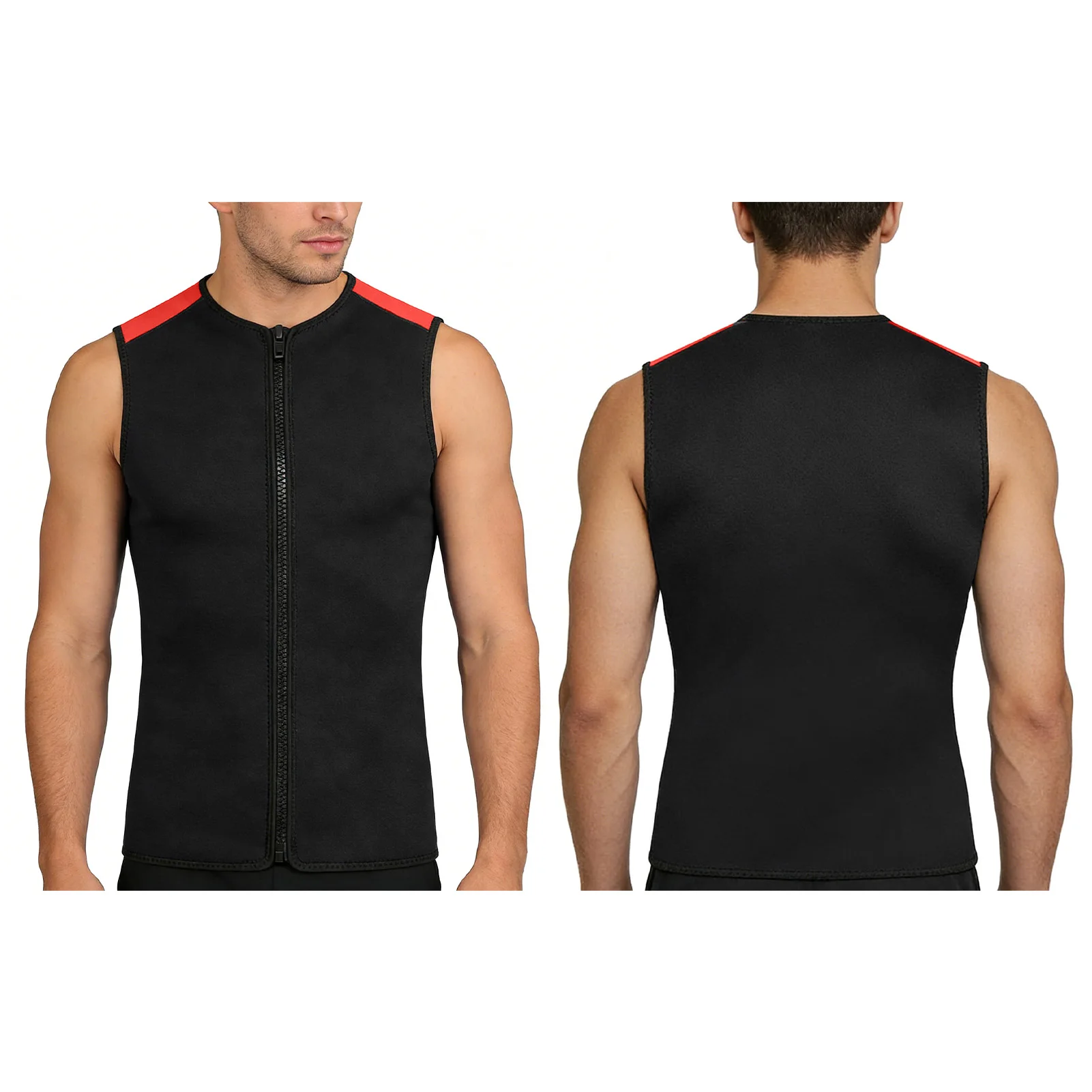 

Терможилет из неопрена 3 мм унисекс без рукавов для плавания, снорклинга, серфинга, дайвинга – сохраняет тепло