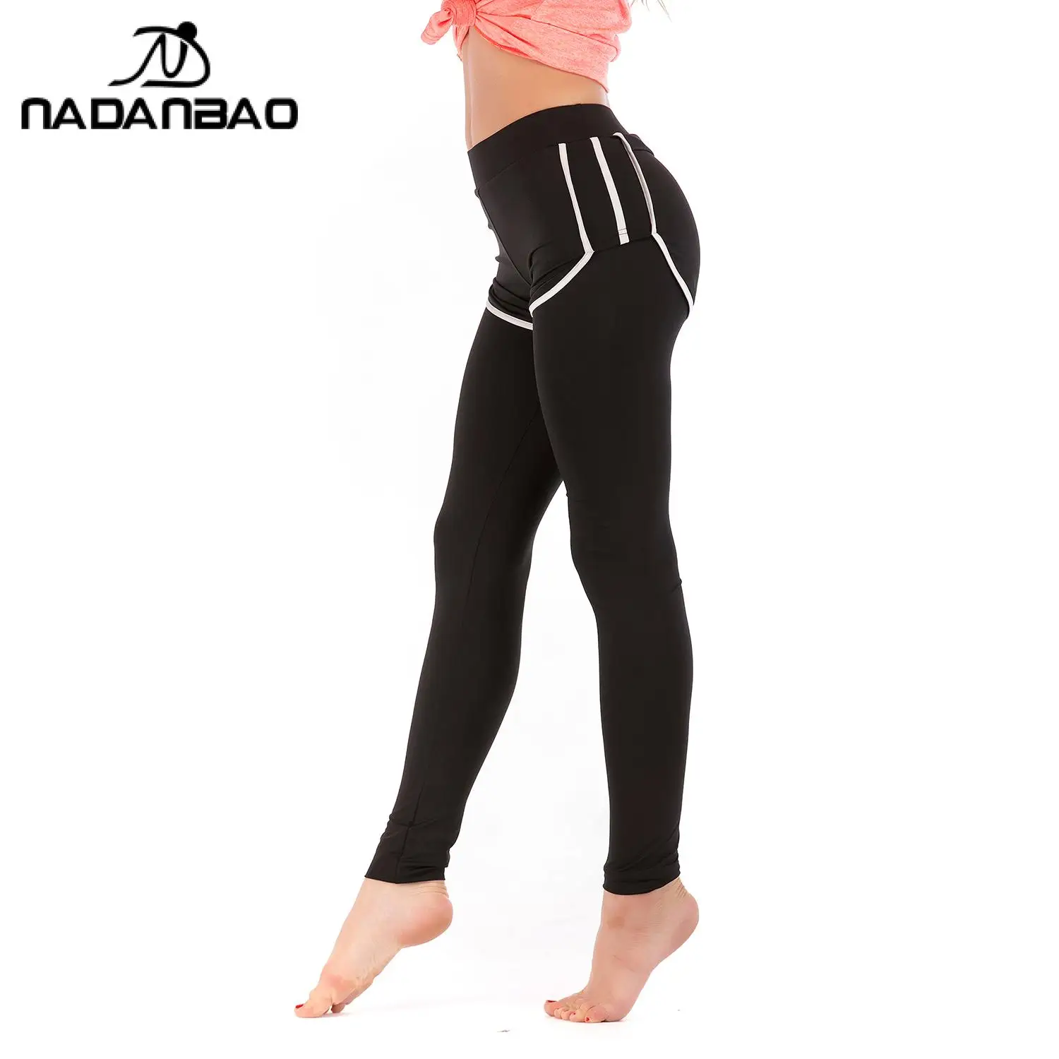 Nadanbao Yoga Pants Women Workout Leggings Compression Tummy Control High Waisted Women's Running Athletic Slimming Gym Clothes