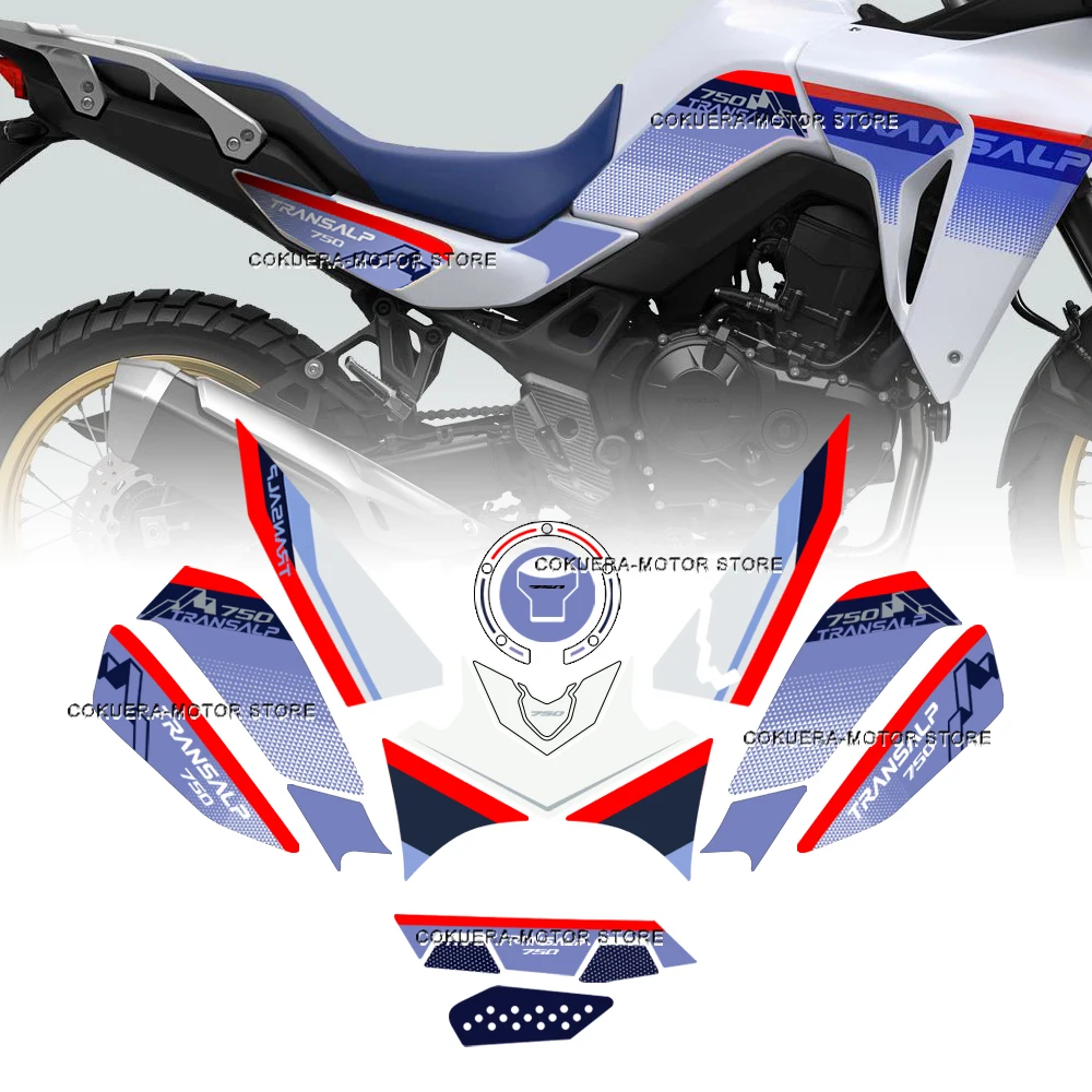 

For Honda Transalp XL750 2023 Motorcycle Accessories Full Set of 3D Sticker Epoxy Resin Stickers Kit