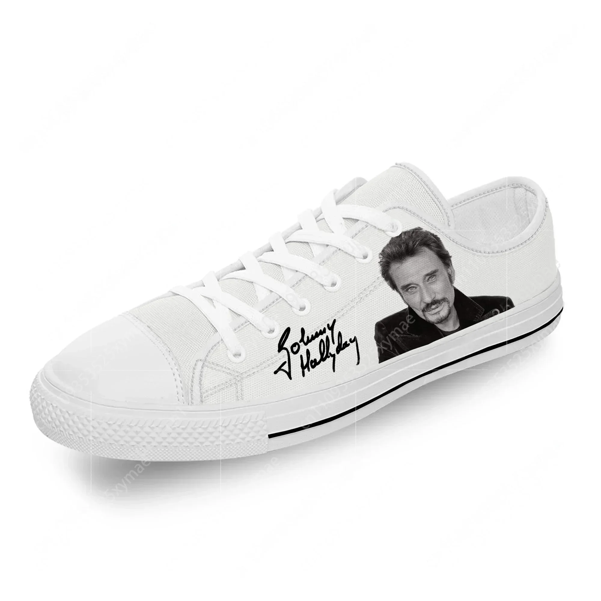 

French Star Johnny Hallyday High Top Sneakers Mens Womens Teenager Casual Shoes Canvas Running Shoes 3D Print Lightweight Shoe