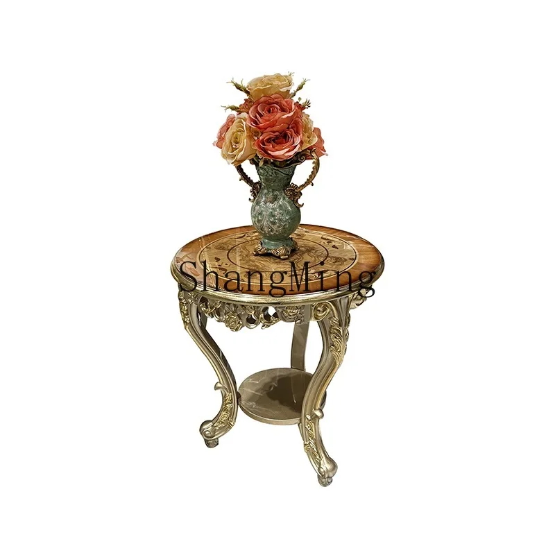 CL solid wood carving flower leisure chair, fabric sofa, balcony lying fashion chair
