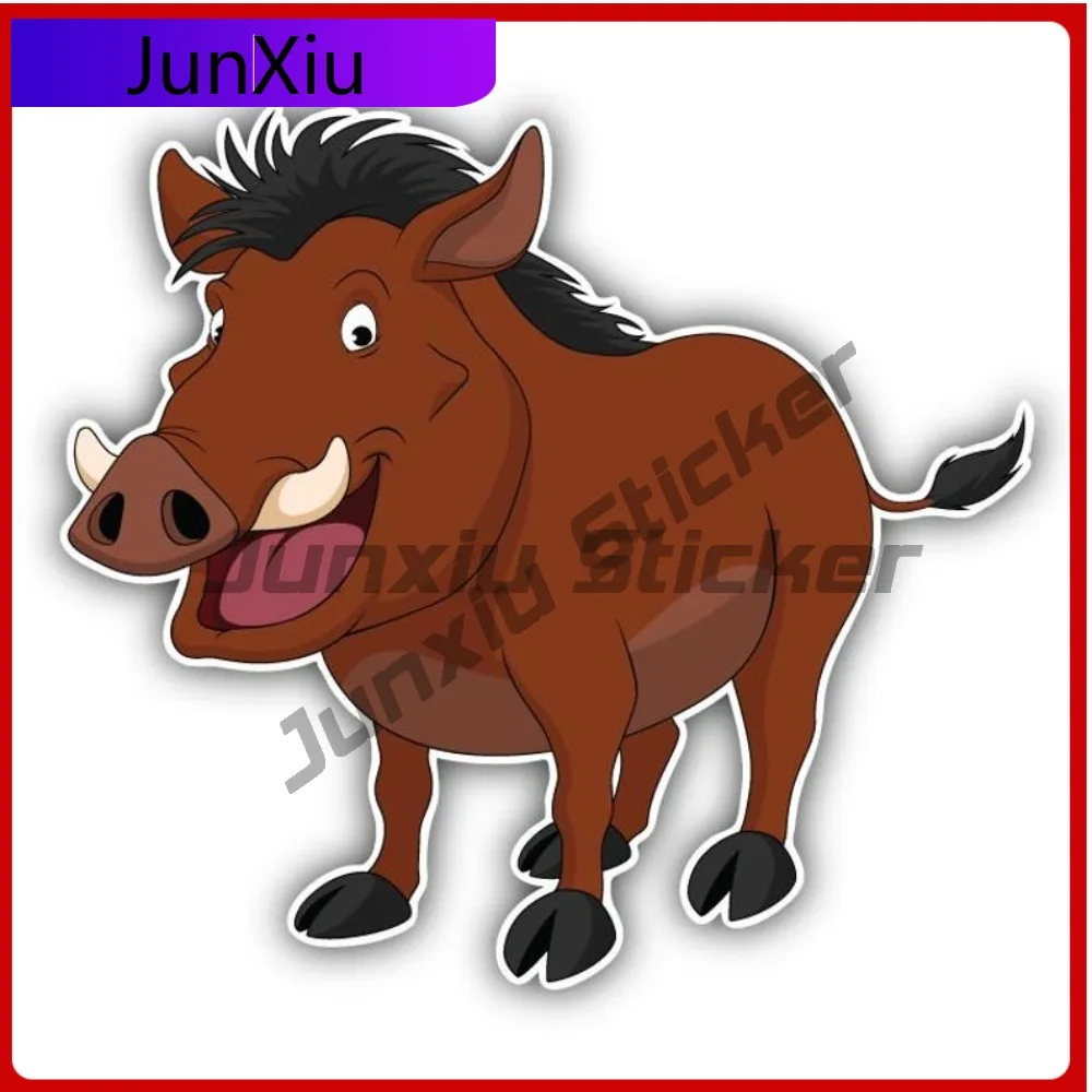

Happy Boar Vinyl Sticker Car Decal Bumper Bicycle Skateboard Suitcase Laptop Waterproof Scratch-proof Exterior Decals Accessorie