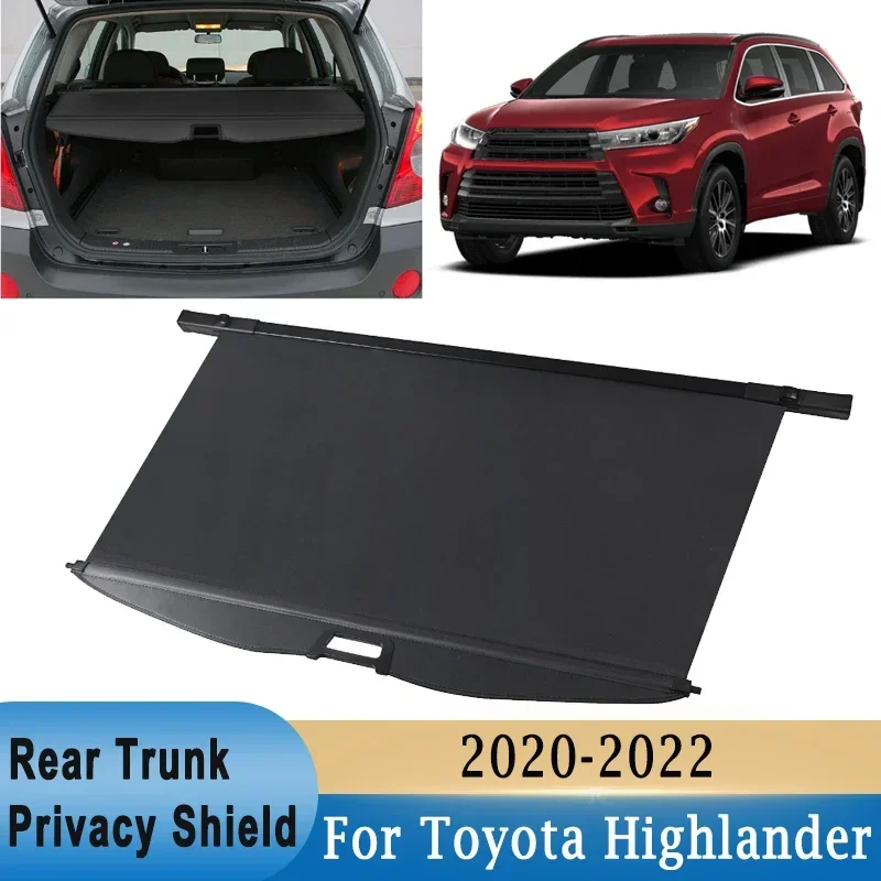 

Rear Cargo Trunk Privacy Shield for Toyota Highlander 2020-2022 Retractable Rear Storage Cover Luggage Security Shield Shade