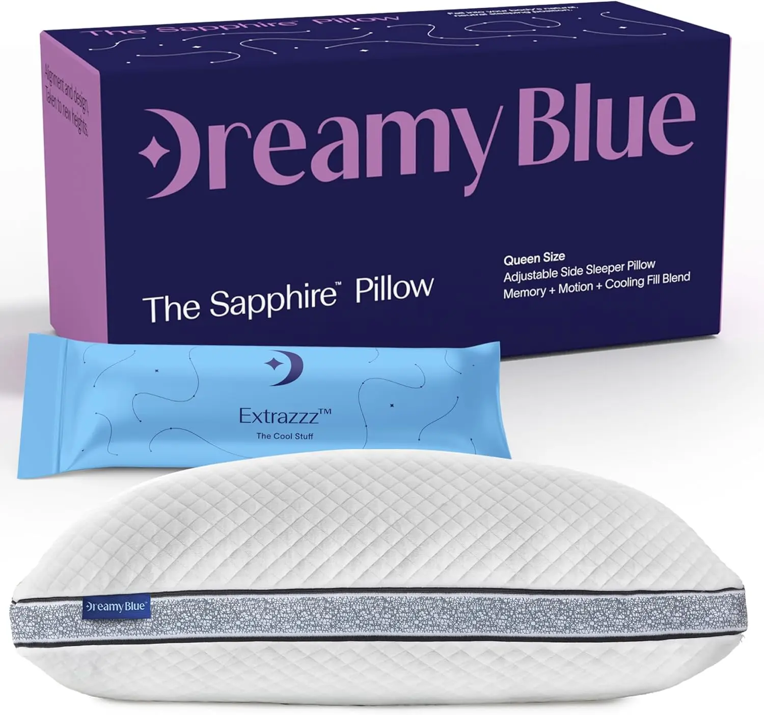 

Adjustable Memory Foam Pillow with Cooling Beads - Queen Size, CertiPUR-US Certified for Side Sleepers