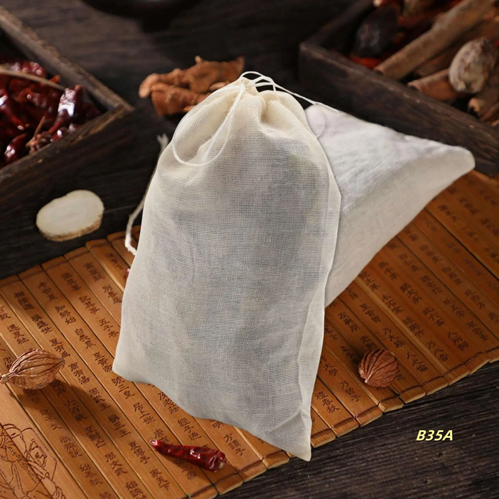 

200 Pack Cotton Muslin Bags Sachet Bag Multipurpose Drawstring Bags For Tea Jewelry Wedding Party Favors Storage (4 X 6 Inches)